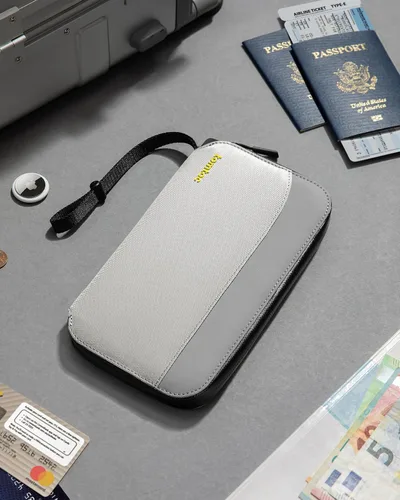 Miniatura 9 de Carteras para pasaporte T03, Gris, Cartera Rfid