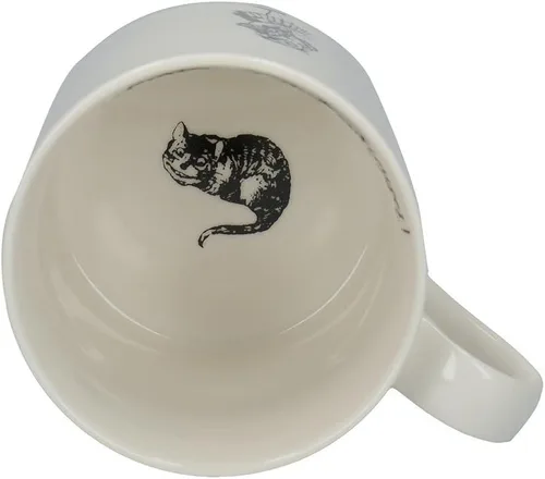 Miniatura 5 de V&A Taza de Alicia en el País de las Maravillas en caja de regalo, diseño de Alicia, porcelana fina, color blanco, 11.8 fl oz