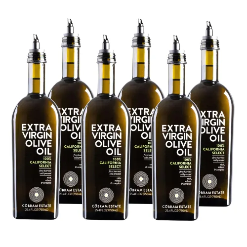 Aceite de oliva extra virgen California Select de Cobram Estate - Primer prensado en frío, sin OGM, apto para dieta Keto, alto en antioxidantes, con