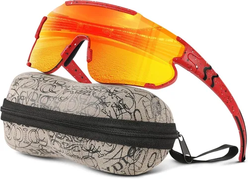 Miniatura 7 de Gafas de sol polarizadas de béisbol para niños: gafas de sol deportivas para niños y niñas de 3 a 12 años, lentes de sol para ciclismo y correr