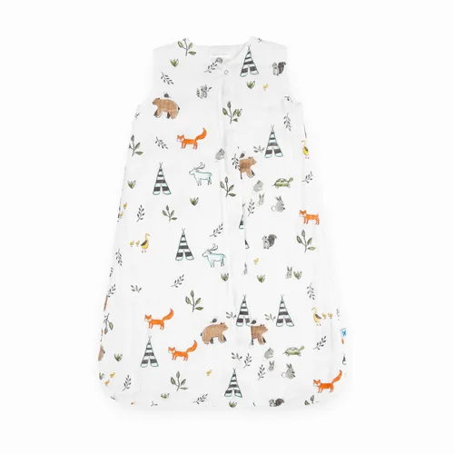 Miniatura 20 de Little Unicorn 0-6 Month Premium Muslin Sleep Sack 1.1 TOG Soft & Breathable Muslin Cotton for safer sleep 2 way zipper (Air Show)