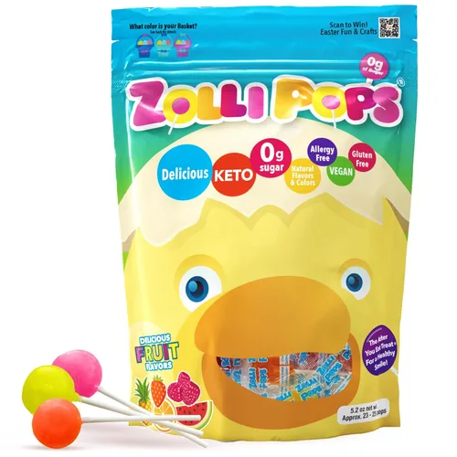 Miniatura 15 de Zollipops Clean Teeth Pops - Paletas sin azúcar, sin colorantes, aptas para dieta cetogénica y diabética, golosinas aprobadas por dentistas