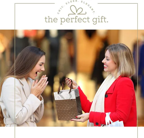 Miniatura 5 de Hammont Bolsas de regalo para dama de honor de boda, diseño de caja, regalos de fiesta, paquete de 12 bolsas de regalo estampadas con papel