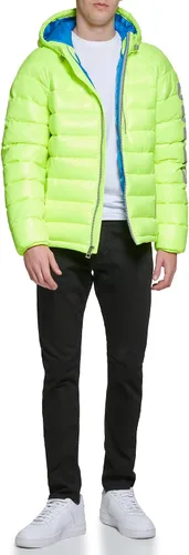 Miniatura 2 de GUESS Acolchado de manga larga con capucha de peso medio para hombre