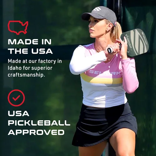 Miniatura 7 de Selkirk Sport Paletas de pickleball Amped Ensambladas en los Estados Unidos Amped Control o Amped Pro Pala de pickleball de fibra de vidrio