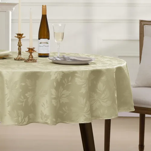 Miniatura 30 de Romanstile Mantel rectangular de jacquard de primavera, impermeable, diseño floral de damasco, manteles decorativos de tela pesada para cenas
