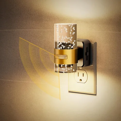 Miniatura 28 de JandCase Luz nocturna, luces nocturnas automáticas enchufables a la pared, luz nocturna LED regulable con brillo ajustable, luces nocturnas