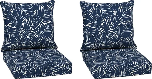 Miniatura 176 de Arden Outdoor Deep Seat Cushion Set, 24 x 24 pulgadas, Cojín para patio resistente al clima, a la lluvia y a la decoloración para silla, sofá y sofá