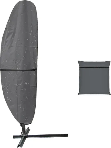 Funda de sombrilla de plátano con cremallera para sombrillas voladizas de 9 a 13 pies, cubiertas de sombrilla de patio, fundas impermeables para