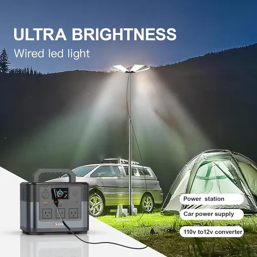 Miniatura 2 de CONPEX Altra luces LED telescópicas de camping, iluminación LED portátil para acampar al aire libre con control remoto y manual, soporte de 12V CC