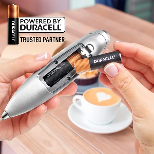 Miniatura 406 de Zulay Milk Boss Espumador de leche potente manual, hace espuma para latte, batidor para mezclar bebidas, café, miniespumador para capuchino, frappé