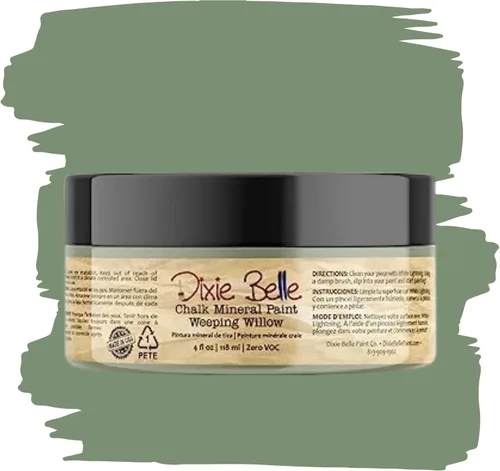 Miniatura 209 de Dixie Belle Paint Company - Pintura con acabado de tiza para muebles, color negro (Caviar), 1 galón, 128 fl oz, pintura mineral color rosa intenso