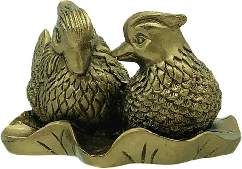 Miniatura 2 de Betterdecor Feng Shui chino mandarín Yuan Yang Love Birds estatua figurita decoración para el hogar y la oficina para el romance y el amor