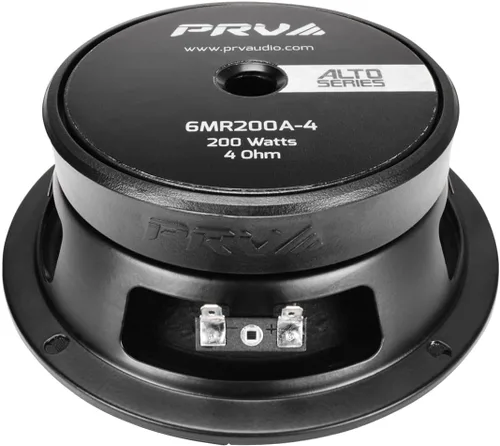 Miniatura 6 de Par de altavoces de rango medio PRV AUDIO 6.5 6MR200A-4, 200 vatios, 4 ohmios, montaje poco profundo para audio de coche, bobina de voz de 1.5