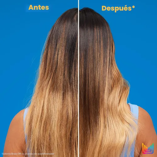 Miniatura 3 de Matrix Acondicionador Brass Off Blue – Tonifica y elimina los matices de naranja cobrizo, acondicionador pigmentado para cabello teñido y morenas