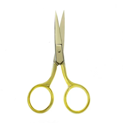 Miniatura 3 de Tijeras profesionales de aseo para cuidado personal, depilación facial y recorte de cejas de nariz y oreja, acero inoxidable, tijeras de punta curva