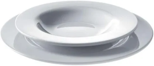 Miniatura 9 de A di Alessi - Platillo para taza de moca, porcelana blanca, juego de 4, 4-3/4 pulgadas