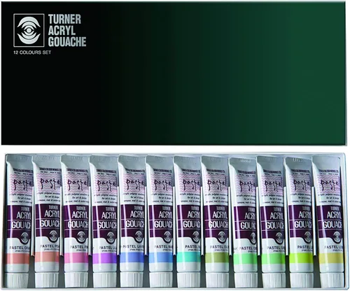 [Amazon.co.jp Limited] - Pastas acrílicas de gouache color 12 colores AG02012P 0.7 fl oz (#6)