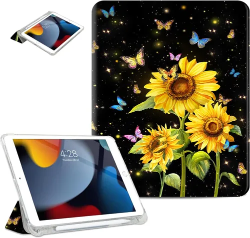 Miniatura 19 de Funda para iPad 9Th / 7Th / 8ª generación, para iPad 10.2, funda protectora a prueba de golpes, visión multiángulo, soporte ajustable, encendido