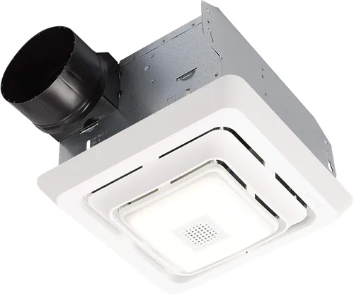 Miniatura 9 de Broan-NuTone® Roomside Series - Ventilador de escape de baño con altavoz Bluetooth con luz LED, 70 CFM 2 Sones, ENERGY STAR