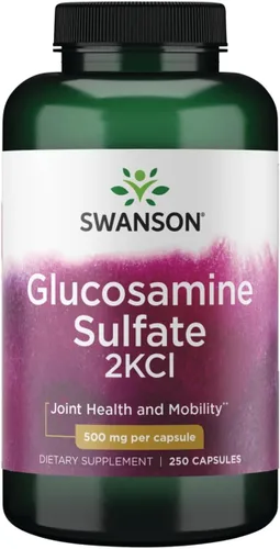 Swanson Sulfato de Glucosamina 2Kcl 500 Miligramos 250 Cápsulas