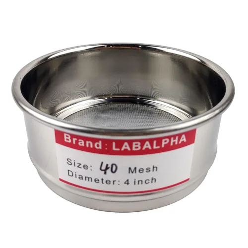Miniatura 38 de LABALPHA Tamices de Laboratorio de Malla 100, Tamiz de Prueba #100 Malla, 4'' de Diámetro, Tela de Alambre de Acero Inoxidable 304 (0.15mm)