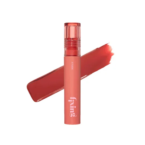 Miniatura 21 de Labial líquido pigmentado Etude, color #01 rosa análogo (4g), de larga duración, resistente al agua, con un ligero acabado mate, cobertura total