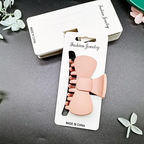 Miniatura 3 de 100 pinzas para el cabello con tarjetas de exhibición, tarjetas de embalaje de horquilla, soportes para accesorios para el cabello, cartón de papel
