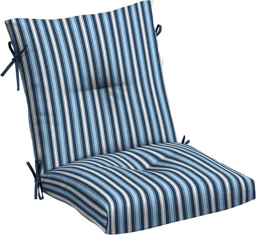 Miniatura 13 de Arden Selections Cojín de Silla de Comedor Exterior de Felpa Moderna con Mechones y Relleno Blowfill, 21 x 40 pulgadas, Repelente al Agua