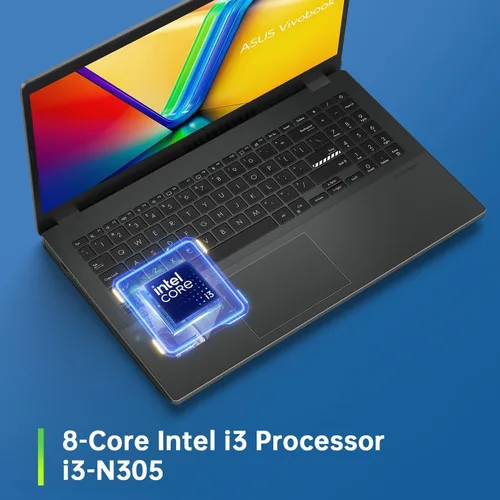 Miniatura 7 de ASUS Vivobook Go - Laptop FHD de 15.6 pulgadas con Microsoft 365, procesador Intel i3-N305 de 8 núcleos, 8 GB RAM 128 GB de almacenamiento, estación