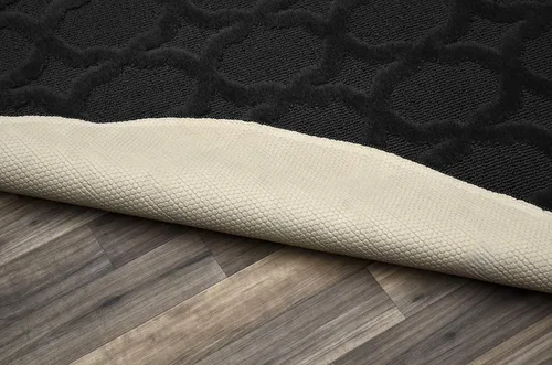 Miniatura 85 de Garland Rug Sparta - Alfombra antideslizante de polipropileno de 2 pies x 12 pies, color negro, ideal para salas de estar y pasillos, elegante