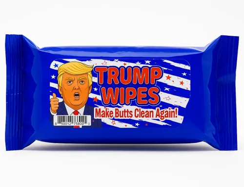 Miniatura 6 de Trump Wipes - Divertidas toallitas húmedas para adolescentes y adultos, fabricadas en Estados Unidos, tamaño de viaje