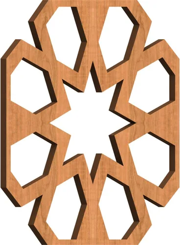 Miniatura 30 de Jackson Decorative Fretwork Wood Wall Panels, Large, 23 3/8" W x 23 3/8" H x 1/4" T, Cherry