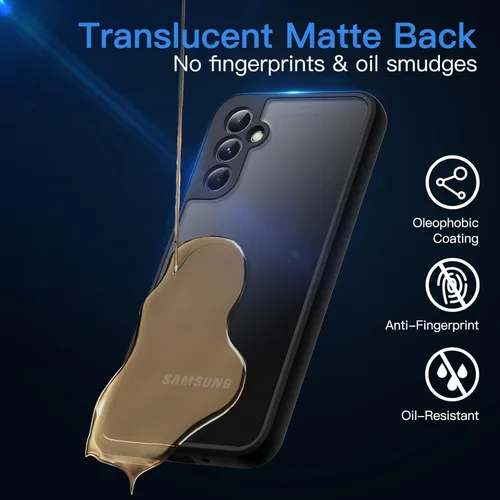 Miniatura 5 de JETech Funda mate para Samsung Galaxy A54 5G de 6.4 pulgadas, funda protectora delgada translúcida esmerilada para teléfono, antihuellas dactilares