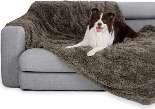 Miniatura 21 de gogobunny Manta impermeable para perros para perros grandes, gatos, cachorros, manta reversible de piel sintética para mascotas, lavable, protección