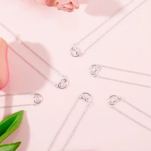 Miniatura 7 de Long tiantian Regalos de dama de honor, collar de dama de honor, conjunto de joyas para boda, corbata el nudo, regalo de dama de honor, regalos