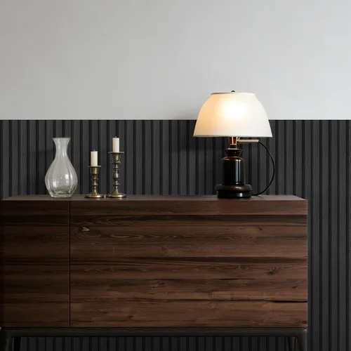 Miniatura 4 de 4 rollos de paneles de pared de láminas de PVC para despegar y pegar, panel de papel tapiz de grano de madera sintética grueso autoadhesivo de 4 x