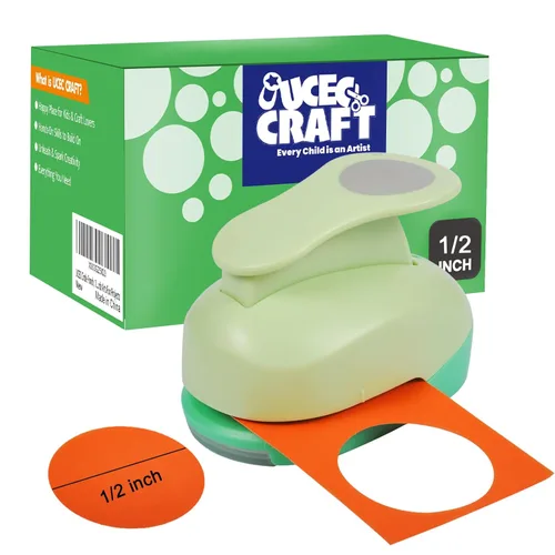 Miniatura 28 de UCEC Perforadora circular, perforadora circular de 1.25 pulgadas, perforadora de papel, perforadora de papel hecha a mano para manualidades, Círculo