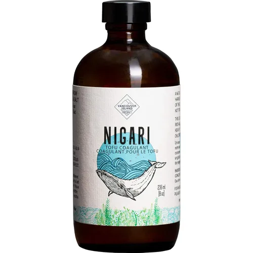 Nigari - Coagulante de tofu líquido de 8 onzas – Estilo japonés totalmente natural – Hecho en Canadá – Cloruro de magnesio para elaboración casera