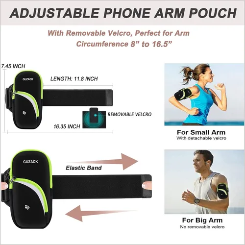 Miniatura 3 de Brazalete para teléfono celular para correr, entrenamiento, ejercicio, deportes, bandas de brazo, bolsa de bolsa, brazalete para correr para iPhone