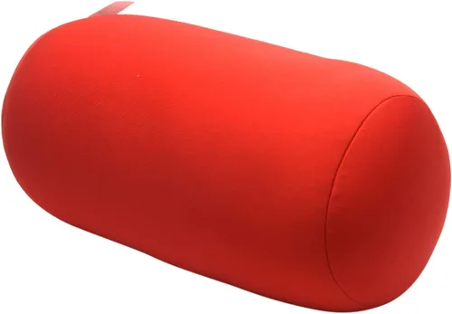 Miniatura 7 de Emivery Almohada ortopédica redonda de microcuentas para el cuello cilíndrico, almohada de espuma viscoelástica que reduce el dolor de espalda, Negro