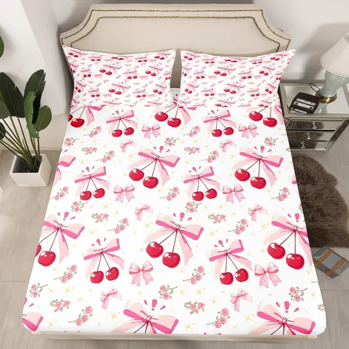 Miniatura 25 de Lindo Axolotl - Sábana bajera ajustable para niños, tamaño individual, juego de ropa de cama de animales marinos de dibujos animados, decoración