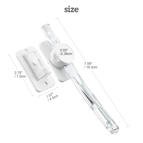Miniatura 7 de EUDEMON Paquete de 1 protector de pellizco para puerta a prueba de niños, tope de puerta de bebé y pestillo de puerta, manija de palanca de puerta