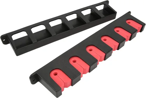 Miniatura 6 de Soporte horizontal para caña de pescar, montaje en la pared, material de PVC ABS, soporte de pared para el hogar
