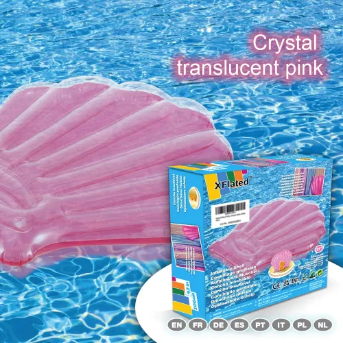 Miniatura 3 de Seashell - Flotador inflable para piscina, paquete de 2 unidades, divertido flotador de conchas marinas para niños, juguetes de piscina o playa