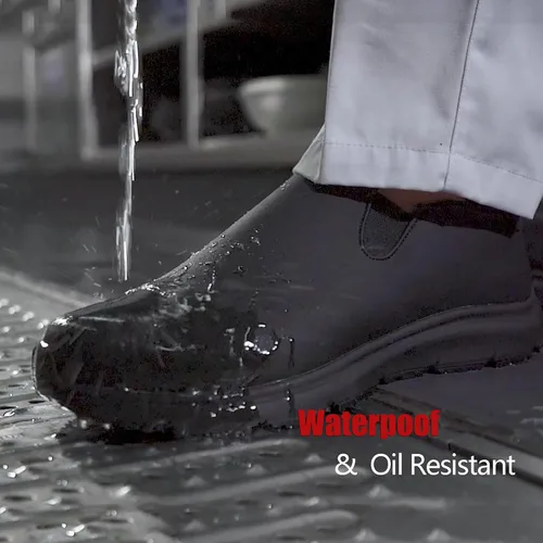 Miniatura 2 de Zapatos de trabajo antideslizantes para hombres y mujeres丨Impermeable y resistente al aceite Chef Servicio de Alimentos Zapatos de Trabajo