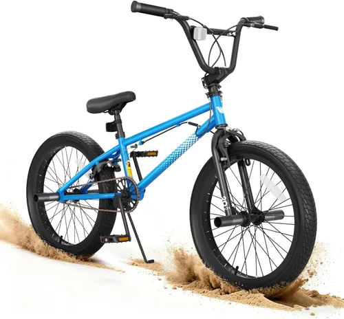 Miniatura 13 de KORIMEFA Bicicleta BMX Freestyle 18 20 pulgadas para niños y niños, bicicleta de trucos para 7-12 años, pernos Pro/Guro a elegir, marco de acero