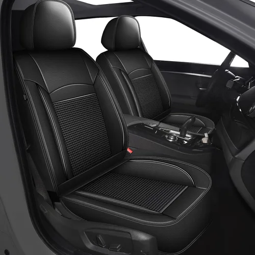 Miniatura 16 de DISUTOGO 2 Fundas de Asiento Delantero Compatibles con Subaru Impreza 2012-2023 2024 2025: Fundas de Asiento de Coche de Cuero Impermeables de Seda