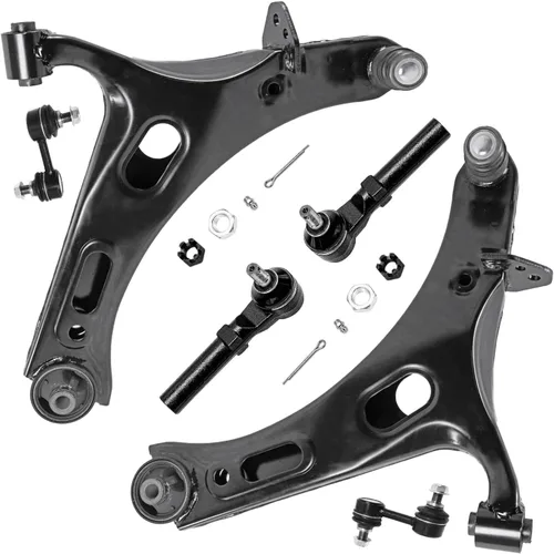Miniatura 87 de Detroit Axle - Kit de brazos de control de extremo delantero 4WD para Ford 04-08 F-150, 06-08 Lincoln Mark LT, 4 extremos de barra de acoplamiento