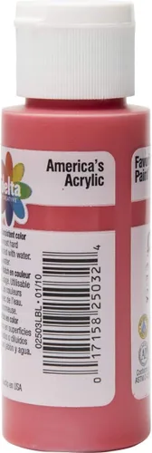 Miniatura 3 de Delta Creative Ceramcoat - Pintura acrílica en varios colores (2 onzas), 2503, rojo brillante